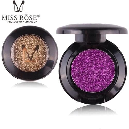 Miss rose eye makeup glitter eyeshadow palette diamond gold silver shimmer eyeshadow powder 24 colors loose eyeshadow MS039