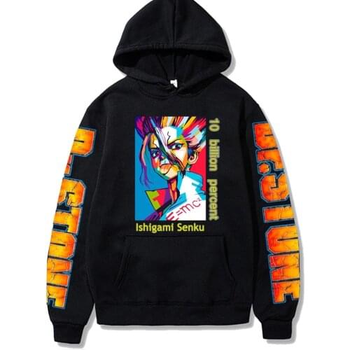 Dr.STONE Anime Print Hoodie 2021 Herfst Mannelijke Hip Hop Streetwear Mannen Sweatshirt Hoodies Mens Hoodie