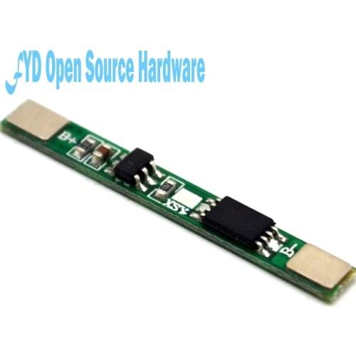 Single - string 18650 battery polymer lithium battery protection board 3.7v IC 2A 3A