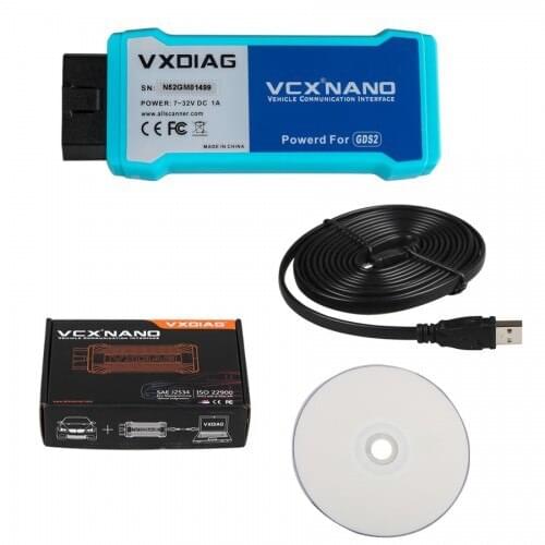 Original WIFI Version VXDIAG VCX NANO for GM / Opel Multiple GDS2 and TIS2WEB Diagnostic/Programming System