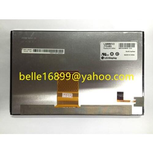 Original new 8Inch LCD display LA080WV2(TD)(03) LA080WV2-TD03 screen panel for Toyota JBL MAP Navi audio