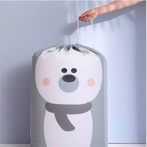Bundle Mouth Moisture-Proof And Dustproof Cartoon Quilt Bag Clothes Quilt Finishing Travel Move Packing Bag