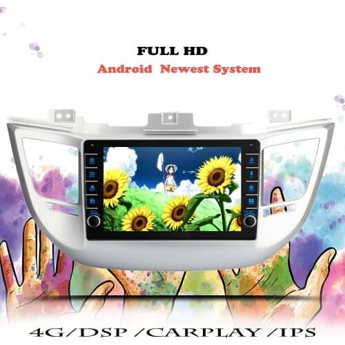 Car Radio Auto Android 10 For Hyundai Tucson IX35 2015 2016 2017 Navigation GPS Multimedia Player Carplay 2din DVD Tape Recorder