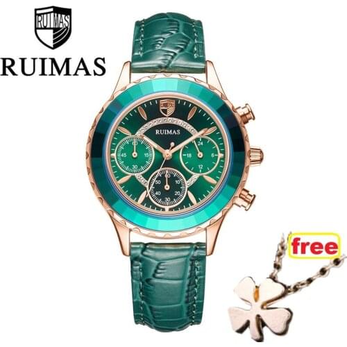 Женские часы с кожаным ремешком RUIMAS China At AliExpress