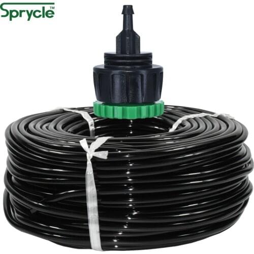 SPRYCLE 10m-50m 4/7mm Garden Watering PVC Hose 1/4'' Micro Pipe Tubing Drip Irrigation Balcony Sprinkler Lawn Flower Plant