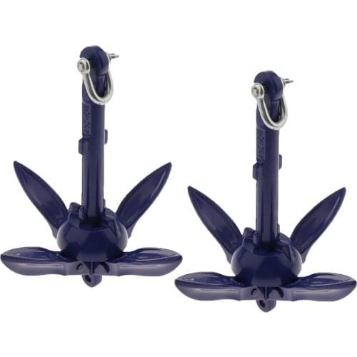 2-Pack Anchor Folding 1.5lb (0.7kg) Fits for Canoe Jet Ski Paddle Board Small Boat
