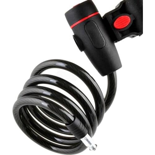 Universal Anti-Theft Bike Bicycle Lock Bike Security Lock With 2 Ke Stainless Steel Cable Coil For Castle Motorcycle Cycle Mtb