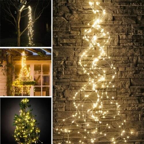 Solar String Fairy Lights 2M 200LED Waterproof Outdoor Garland Solar Power Lights Christmas Wedding Party for Garden Decoration