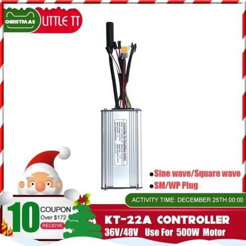 Ebike 36/48V 500W Kunteng KT-22A motor brushed controller for Electric Bicycle Conversion Kit 9 Tube ebike accessories