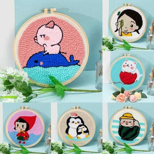 Pig Butterfly Cross Stitch Embroidery Needlework Sewing Craft Home Wall Decor Needle Arts Cross-Stitch DIY Sewing Craft