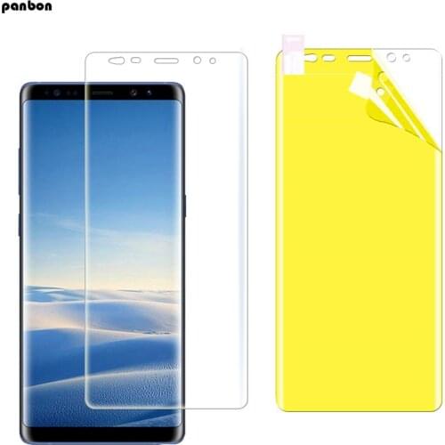 50pcs/lot Full Screen Protector on Samsung A8/ S9 8/ plus/ A8plus Note 9 8 Nano TPU Soft Curved Protective Film for J7 J6/4 2018