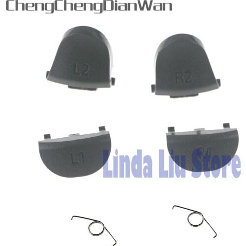 10sets/lot For PS4 Pro PS4 4.0 controller L1 R1 L2 R2 Trigger Button with Spring for JDS 040 JDM 040 Controller Repair