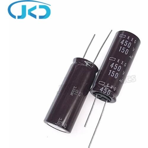10pcs Original 150uF 450V NCC KXG Series 18*45mm Long Life 450V150uF Aluminum Electrolytic capacitor NIPPON CHEMI-CON