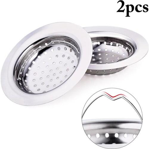 2pcs Drain Hair Catcher Stopper Laundry Bathtub Shower Drain Hole Filter Trap cocina Sink Strainer Bathroom Kitchen Accessories