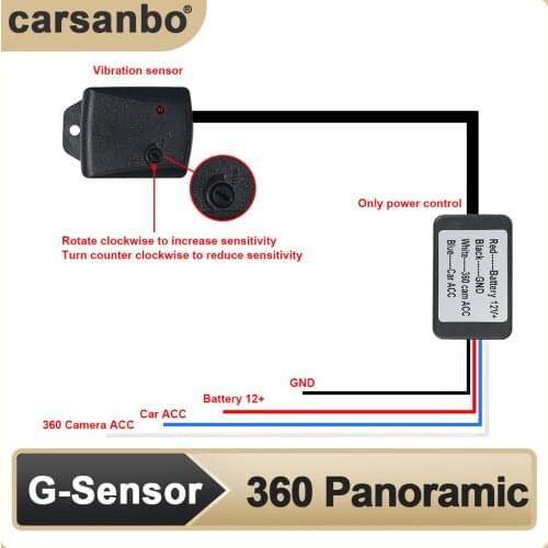 360-degree Panoramic Vibration Sensor, Dedicated Vibration Sensor for Driving Recorder, Automatic Monitoring Through Vibration