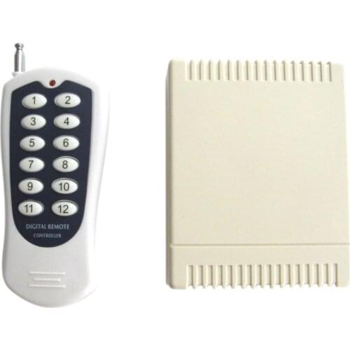 DC 12V 10A 12 way wireless Remote Control switch 12 channel Transmitter and Receiver with case