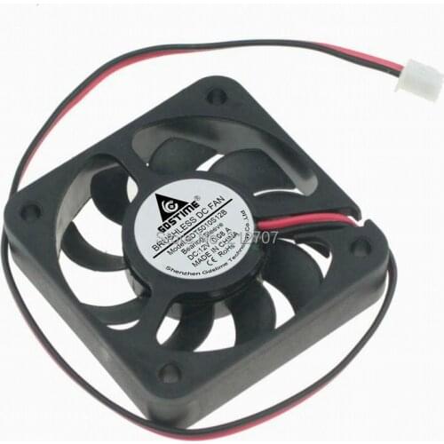 20PCS Gdstime DC 12V 2Pin 5010 50mm 5cm 50 x 12mm 9 Blades Cooling Fan Motor