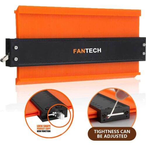 Contour Gauge Profile Duplicator Tool Adjustable Lock Alloy Edge Copy Shaping Wood Measure Ruler Laminate Tiles Wood Marking