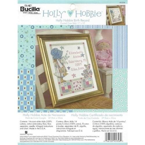 Hot Embroidery Birth Certification Cross Stitch Pattern Creator Free Online with 100% Cotton Floss &Free Shipping for Wall Decor