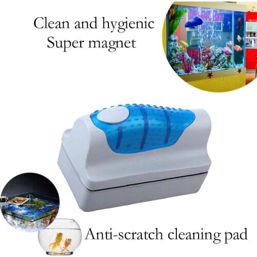 Magnet Brush for Fish Tank Glass Window Aquarium Cleaning Tool Scraper Glass Wiper Mini Algae Scraper Window Cleaning