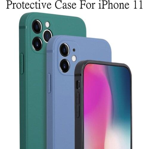 2021 New Colourful Buttons Liquid Soft Silicone Phone Protective Case For IPhone 11 Mini Pro Phone Cover Accessories