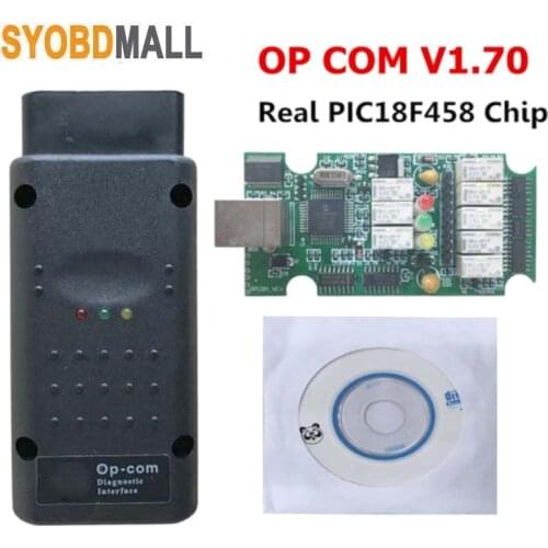 Hot OP COM for opel V1.70 OPCOM with Best Green PCB Real PIC18F458 chip OBD2 CAN BUS for Opel obd2 Professional diagnostic Tool