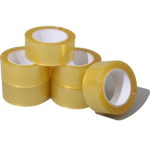 Transparent Silent Sealing Tape Adhesive Super Fix Tape Opp Large Roll Packaging Low Noise Tear Film PET Sticker