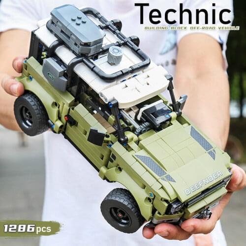 QIYE City Adventurer Jeep Speed Racing Car Truck Building Blocks Off-road Vehicle 1:14 Model 42110 Creator Bricks Toys for boys