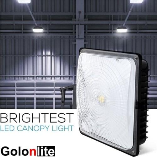 Golonlite 45W LED canopy light for indoor outdoor lighting parking garage processing workshop warehouse toll booth 100-277V