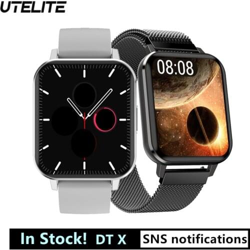 UTELITE DT X Smart Watch 1.78 inch HD Screen IP68 Waterproof Heart Rate Monitor Fitness Tracker Sports Watch for Huawei Xiaomi