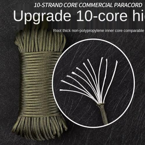 650 military specification 10-core umbrella rope outdoor paratrooper traction rescue bundling rope tent rope climbing rope