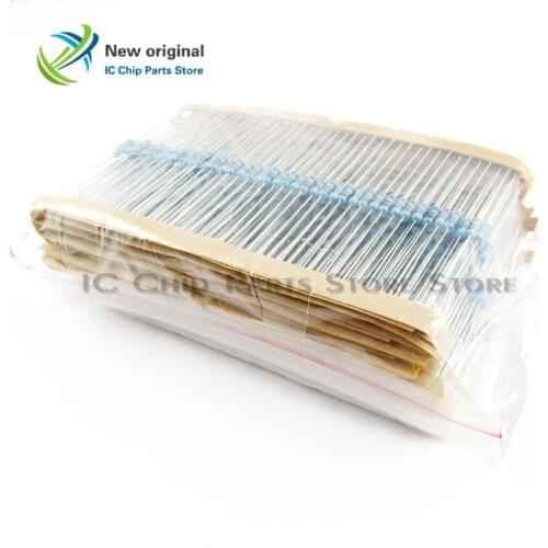 1/4W Metal Film Resistance Component package 1% 41 kinds Commonly used Direct color ring A total of 820 of each 20 species