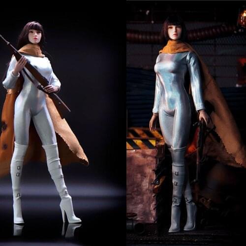 1/6 Female Silver Tights Jumpsuit Clothes For 12'' Female Action Figure Dolls In Stock