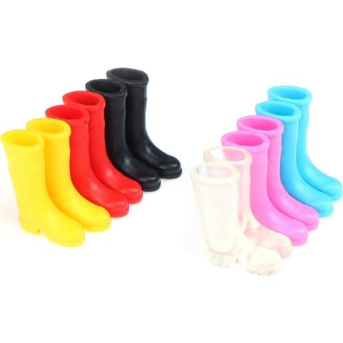 1Pair Cute Mini Colorful Rain Boots 1/12 Dollhouse Decoration Miniature Dolls Accessories