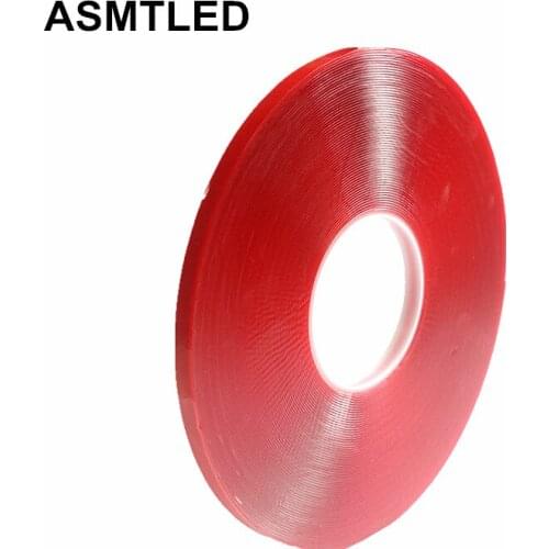 100% High Quality 10mm Width 35m Length Double Sided Red Adhesive Tape 5050 5630 WS2811 WS2812B SK6812 LED Strip light Sticker