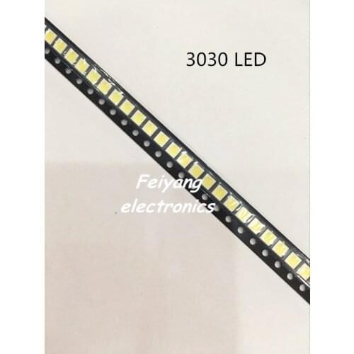 1000PCS High Power SMD LED 1W 3V Cold White 3030 LED Diode LCD Back light Lighting Television Backlit Back-light TV Backlight