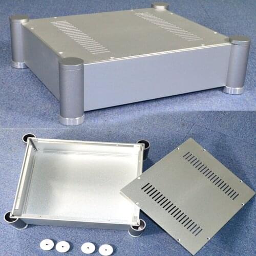 KYYSLB 355*313*119MM J145 All Aluminum Amplifier Chassis Housing Amp Enclosure Diy Box Preamplifier Chassis Amplifier Case Shell