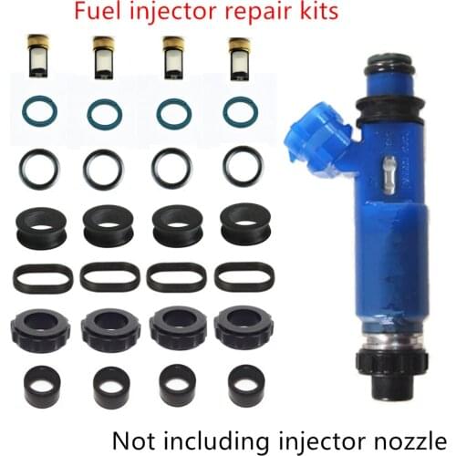 Free Shipping 4sets For Mitsubishi Pajero V33/V73 Mazda MX-5 Part # 195500-3030 MD337896 fuel injector repair kits AY-RK102A