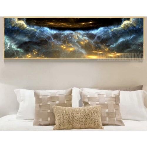 Large Diamond Embroidery full round diamond painting Blue Black Cloud Abstract Night Sky mosaic rhinestones ross stitch N1532