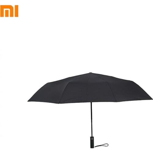 Xiaomi Mijia Black Sunny Rainy Umbrella Automatic Opening and Folding Windproof Waterproof UV Umbrella Automatic Umbrella