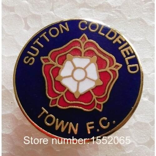 Cusom FC Soccer SUTTON COLDFIELD FC Soccer Lapel Pin Badge