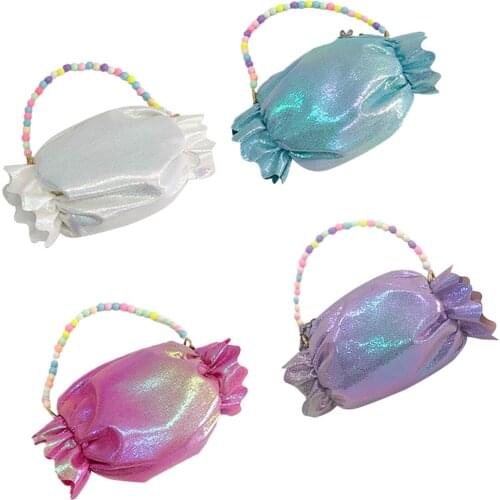 Toddler Girls Candy Crossbody Handbags Infant Coin Purse Glitter Small Shoulder Bag Leather Handbag Newborn Shoulder Bag Purse