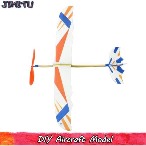 DIY Rubber Band Aircraft Assembly Toy for Boys Experiment Aviation Foam Plane Model Kits Educational Toys Gifts for Children