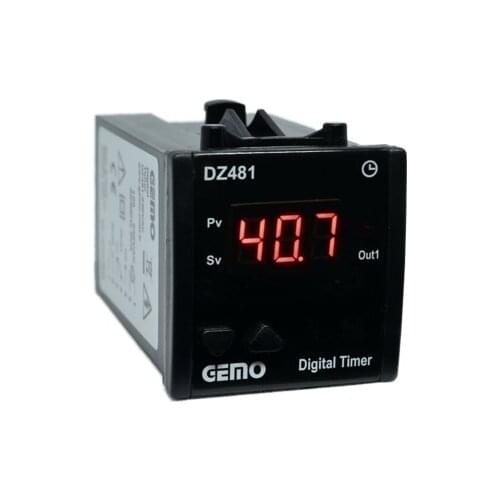 DZ481-230VAC Gemo Basic Function Digital Timer 48x48mm front size digital Timer with OUT1 (Delayed) & OUT2 outputs
