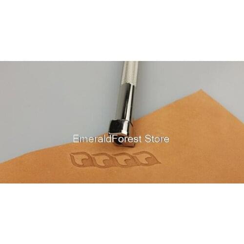 Leather carving printing tools Carved DIY manual tools New steel decoration leather art printing Leather decorative patterns