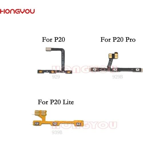 Power Button Switch Volume Button Mute On / Off Key Flex Cable For Huawei P20 Pro / P20 Lite