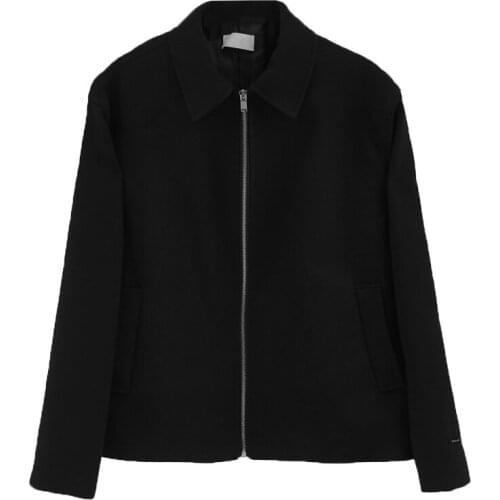 Jacket jacket mens long sleeve solid color business casual loose large spring and autumn high end fashionable mens coat