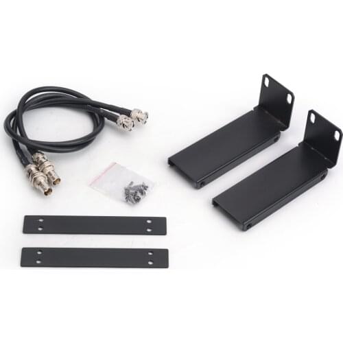 Metal Rack Mounting Bracket Rack Kits with Two Short Rack Ear For SLX SLX14 SLX24 Wireless Microphone System Diversity Receiver