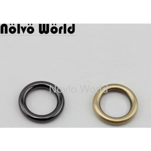 Nolvo World 20-100pcs 5 colors Welded circle ring 3.5mm wire,14mm 1/2 inch small sewing metal alloy Round rings