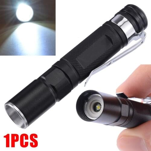 Multifunctional Mini Flashlight Waterproof LED Pen Light Pocket Flashlight Torch Lamp + Clip For Outdoor Camping Fishing Tools
